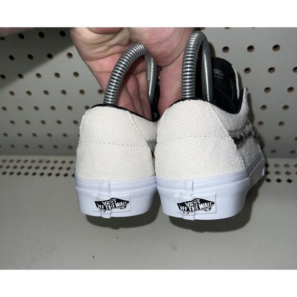 VANS Sk8-Low Soft Suede Womens Athletic Shoes Size 5.5 Marshmallow Dalmation - Picture 3 of 9